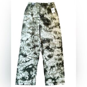 New Brixton women's trouser pants high rise Sz27 wide leg camo/cargo 100% cotton